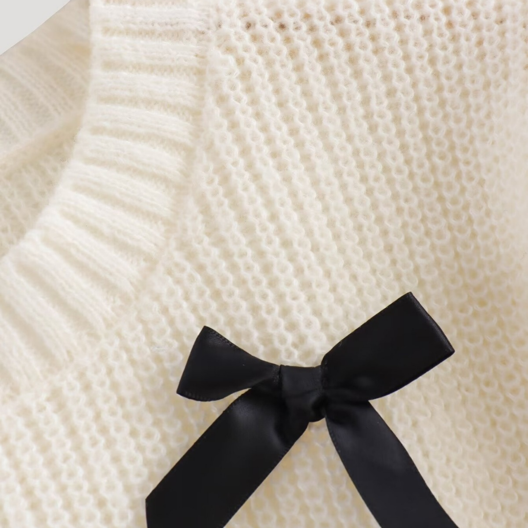 Schleifen-Chic Strickpullover Nelly