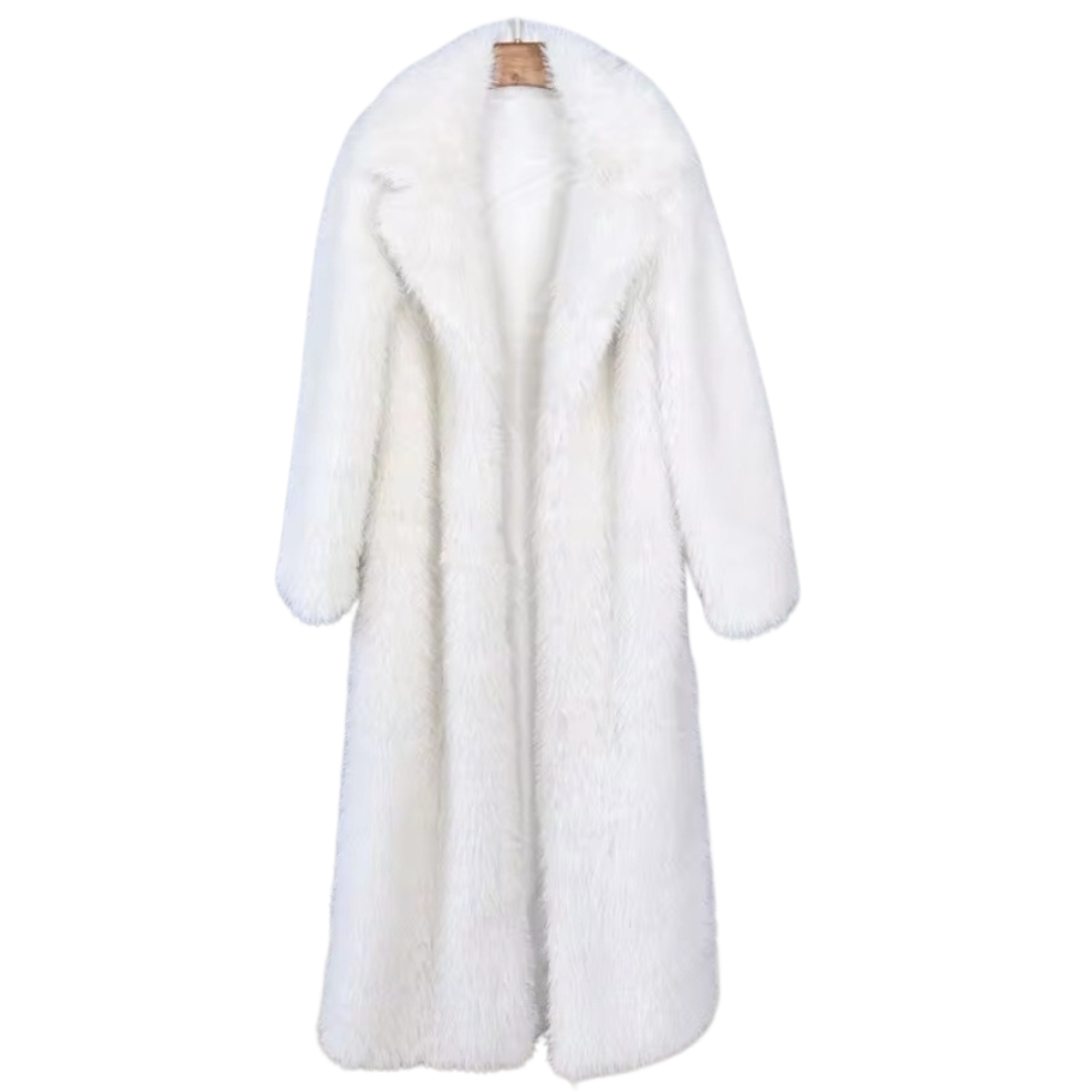 Luxus Langmantel aus Kunstfell