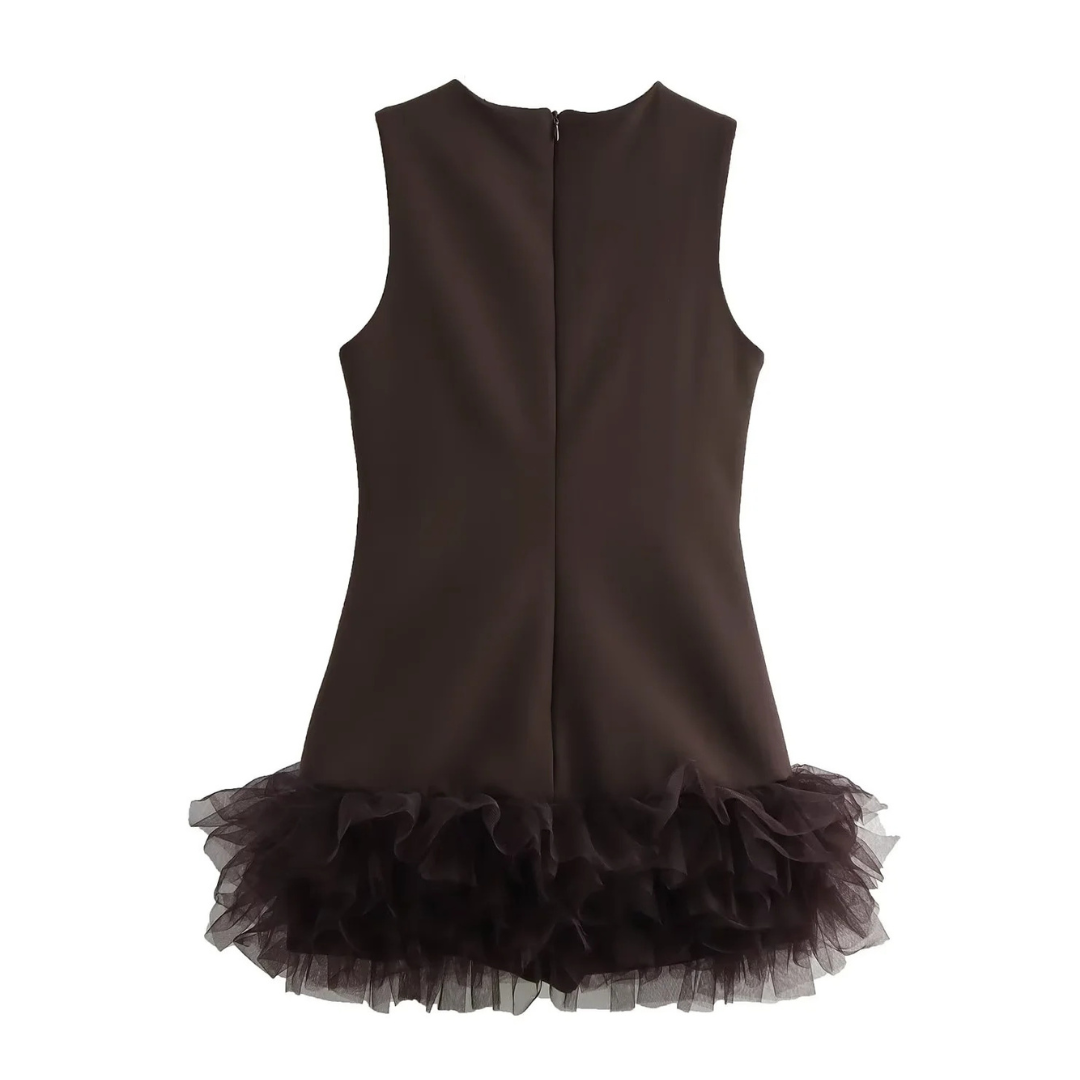 Minikleid Lilly mit Tüllsaum