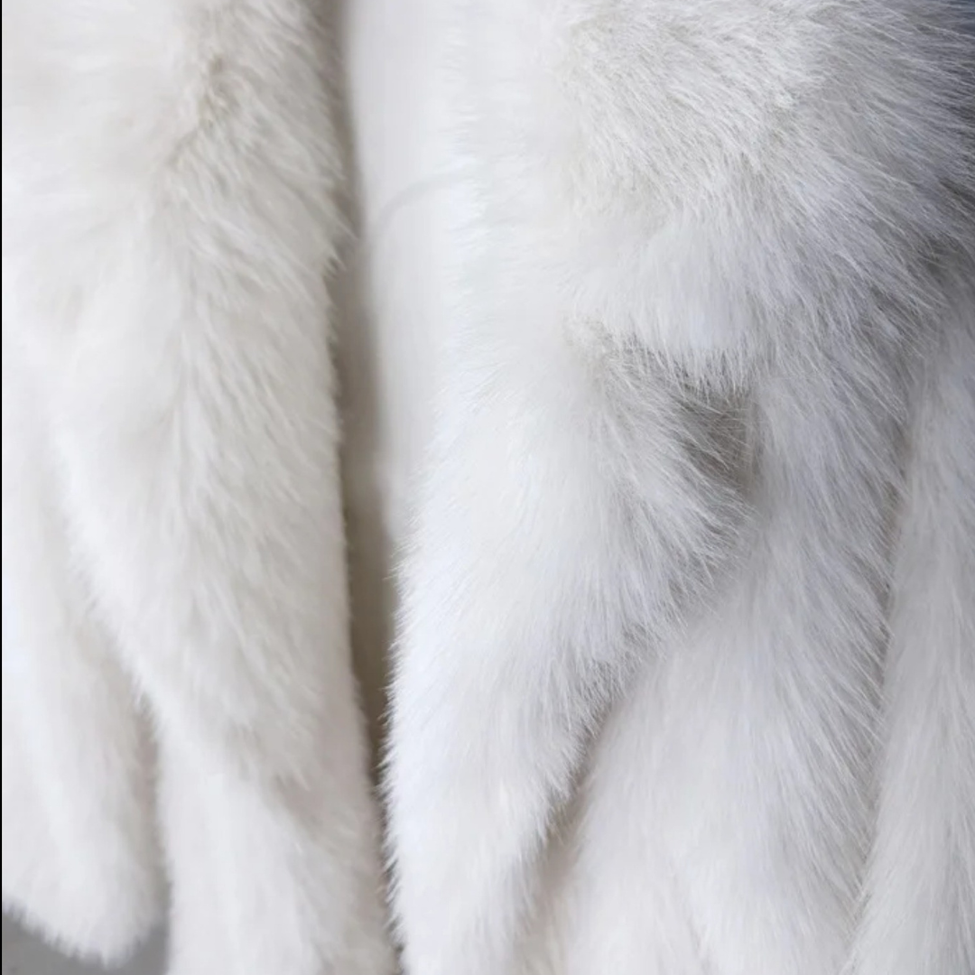 Luxus Langmantel aus Kunstfell